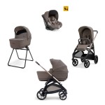 Inglesina Aptica Σύστημα Μεταφοράς Quattro Με Κάθισμα Αυτοκινήτου Darwin Essence Mokka / Palladio Black