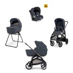 Inglesina Aptica Σύστημα Μεταφοράς Quattro Με Κάθισμα Αυτοκινήτου Darwin Sapphire Blue / Litio Black