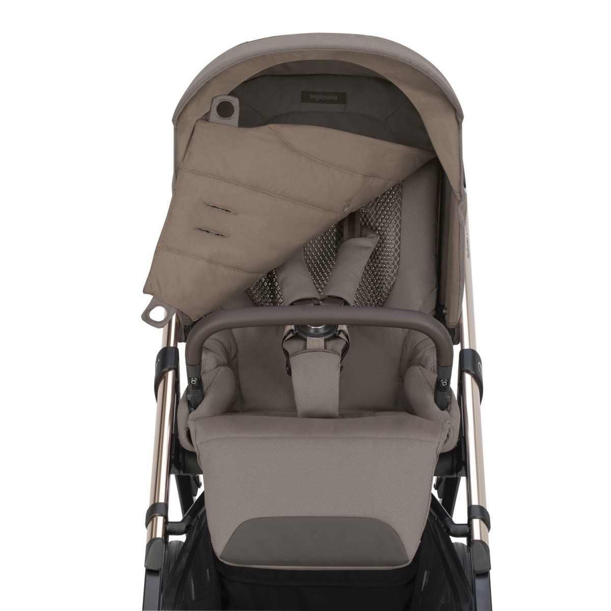 Inglesina Aptica Σύστημα Μεταφοράς Quattro Με Κάθισμα Αυτοκινήτου Darwin Essence Mokka / Palladio Black