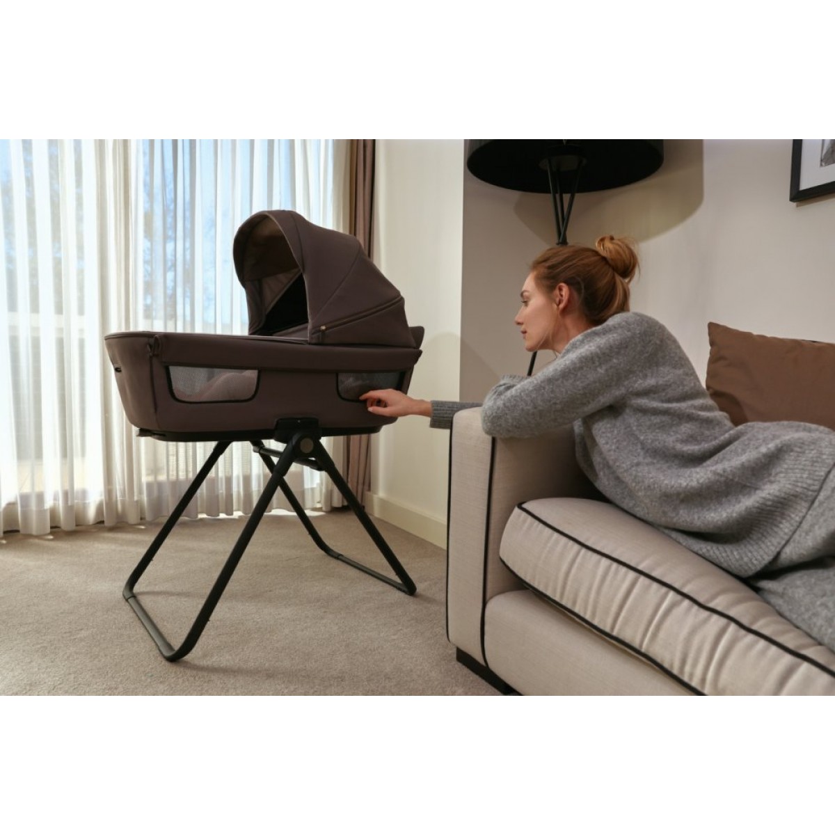 Inglesina Aptica Σύστημα Μεταφοράς Quattro Με Κάθισμα Αυτοκινήτου Darwin Essence Mokka / Palladio Black