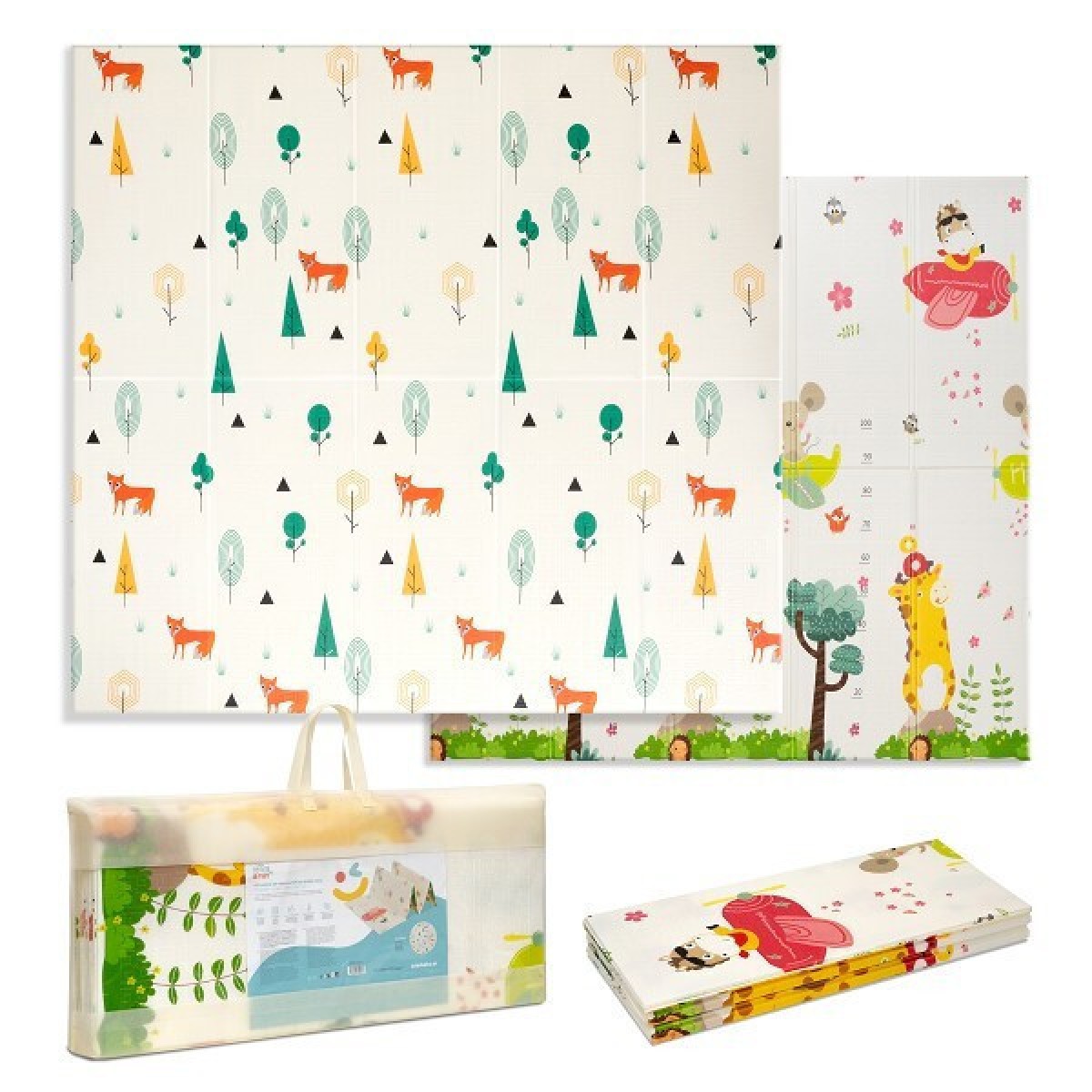 Interbaby Πτυσσόμενο Χαλάκι Δραστηριοτήτων Forest 180x200cm