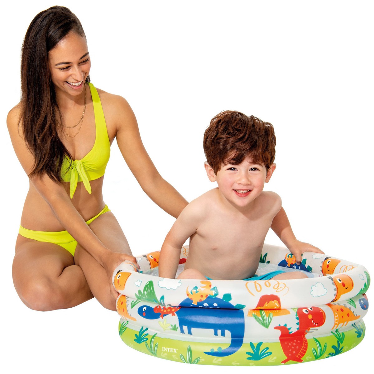 Παιδική Φουσκωτή Πισίνα Intex 3-Ring Dino Buddies Baby Παιδική Φουσκωτή Πισίνα Intex 3-Ring Dino Buddies Baby