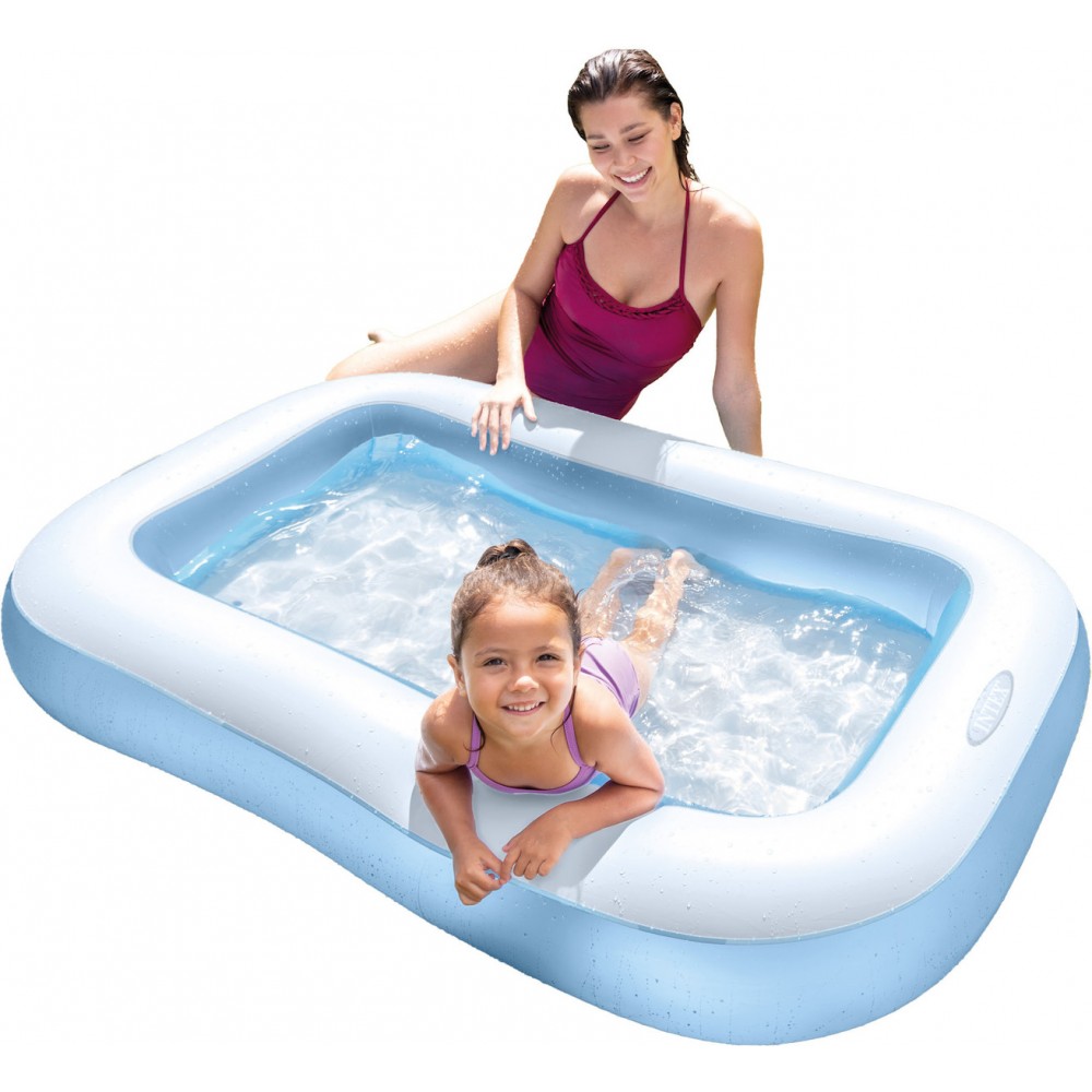 Intex Restangular Pool  - Ορθογώνια Πισίνα Ειδική Για Βεράντες & Ταράτσες - Μαλακή Βάση 166x100x28εκ