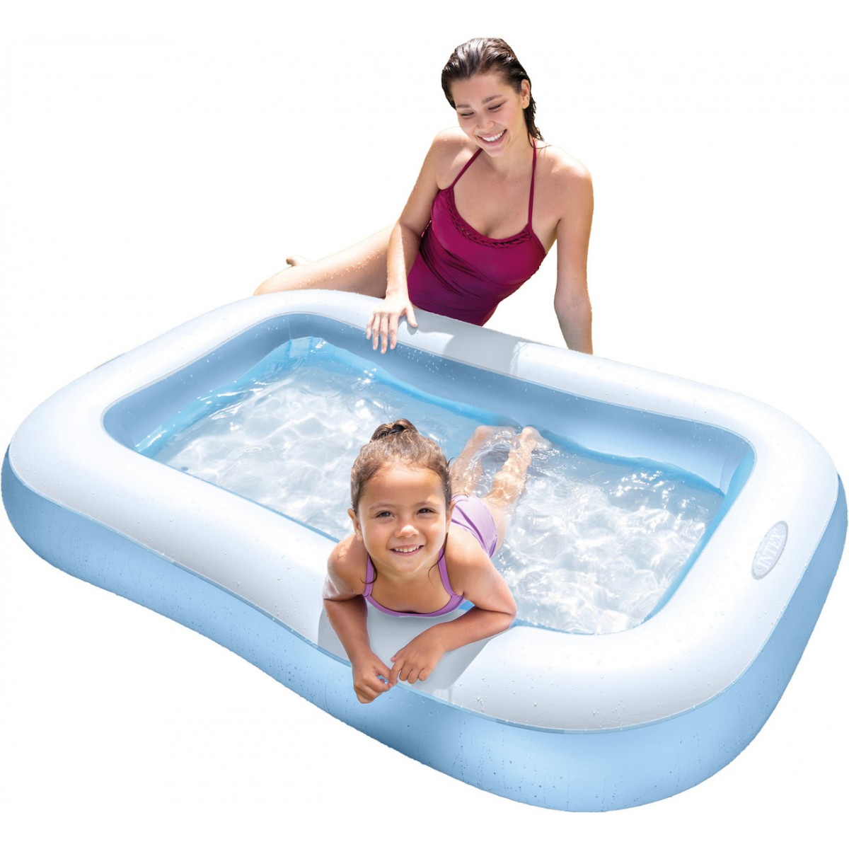 Intex Restangular Pool  - Ορθογώνια Πισίνα Ειδική Για Βεράντες & Ταράτσες - Μαλακή Βάση 166x100x28εκ