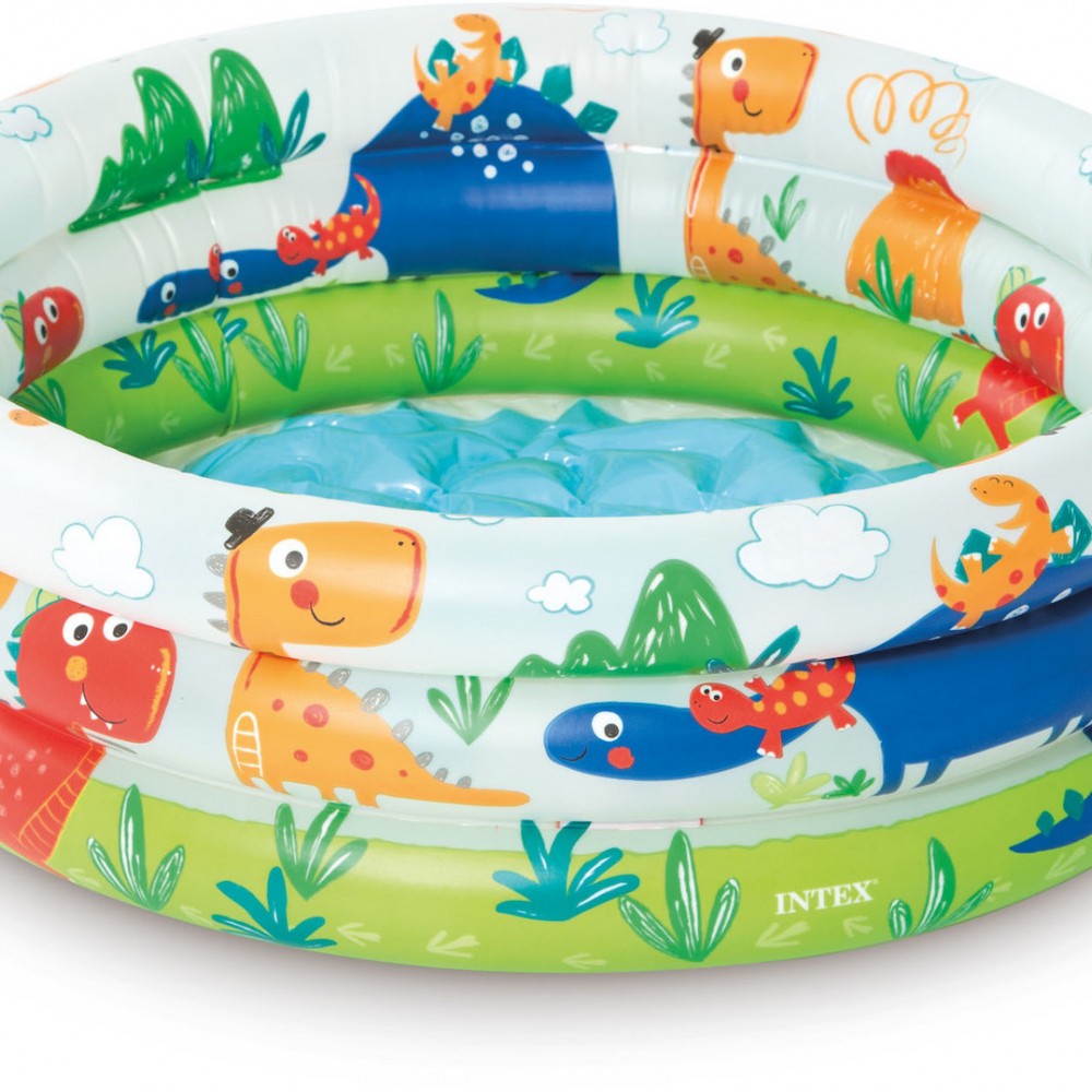 Παιδική Φουσκωτή Πισίνα Intex 3-Ring Dino Buddies Baby