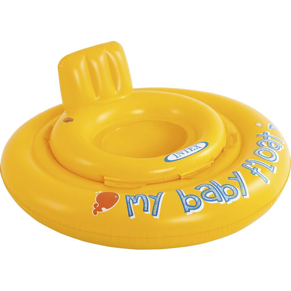 Βρεφικό Σωσίβιο Swimtrainer με Διάμετρο 70εκ. για 6 έως 12 Μηνών Κίτρινο Intex 
