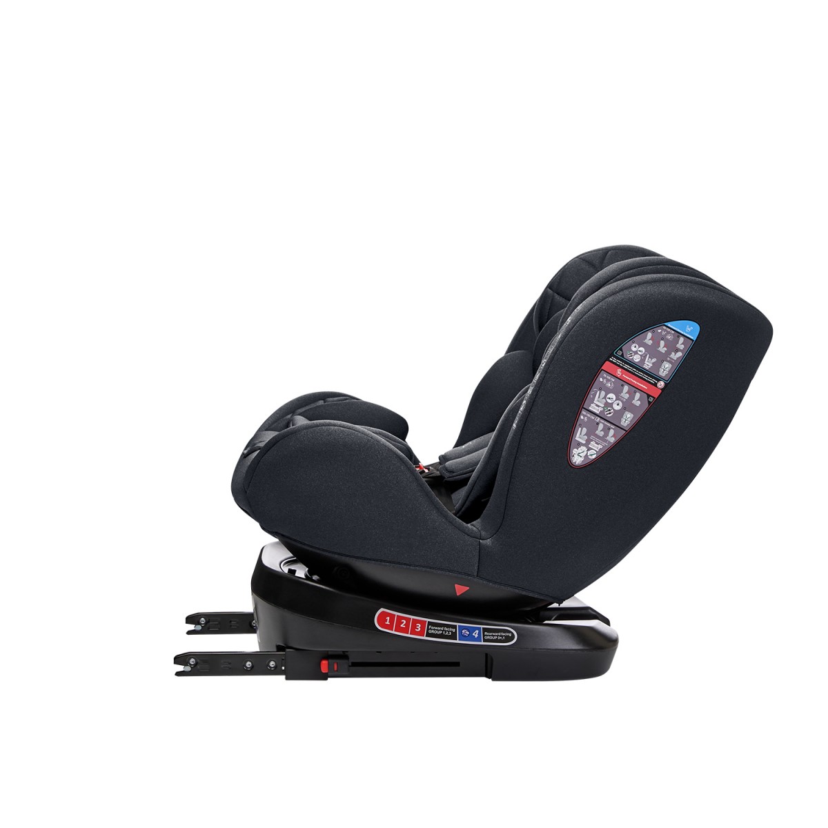 Kikka Boo Κάθισμα Αυτοκινήτου isofix  40 έως 150 cm i-Trip i-Size Grey
