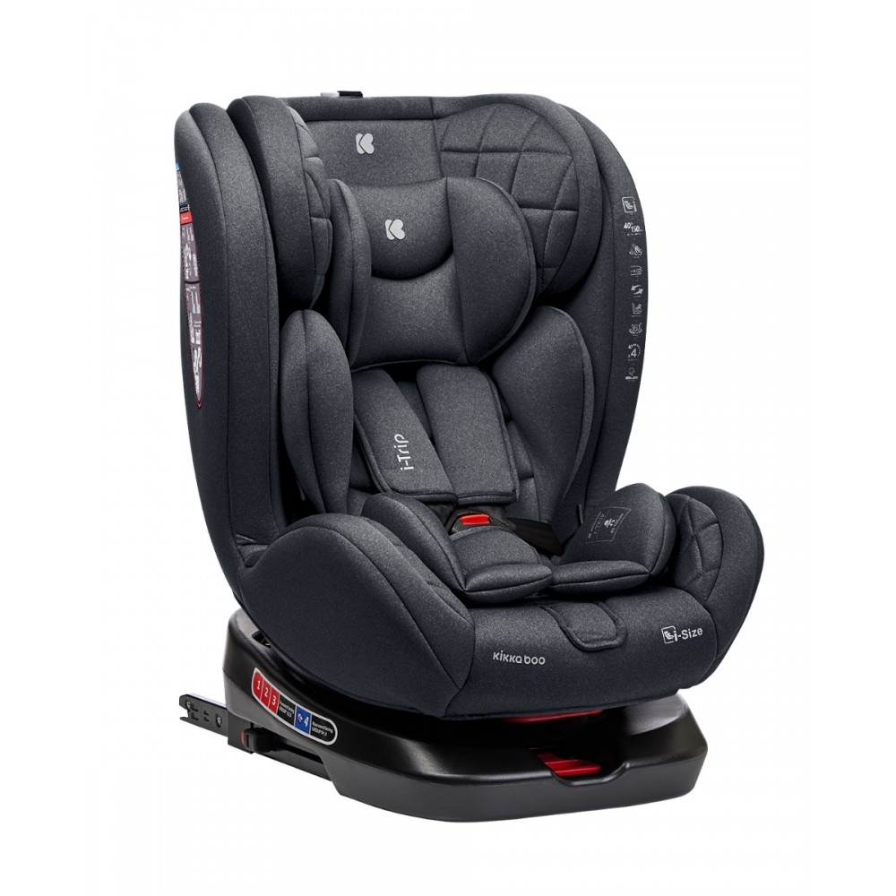 Kikka Boo Κάθισμα Αυτοκινήτου isofix  40 έως 150 cm i-Trip i-Size Grey 