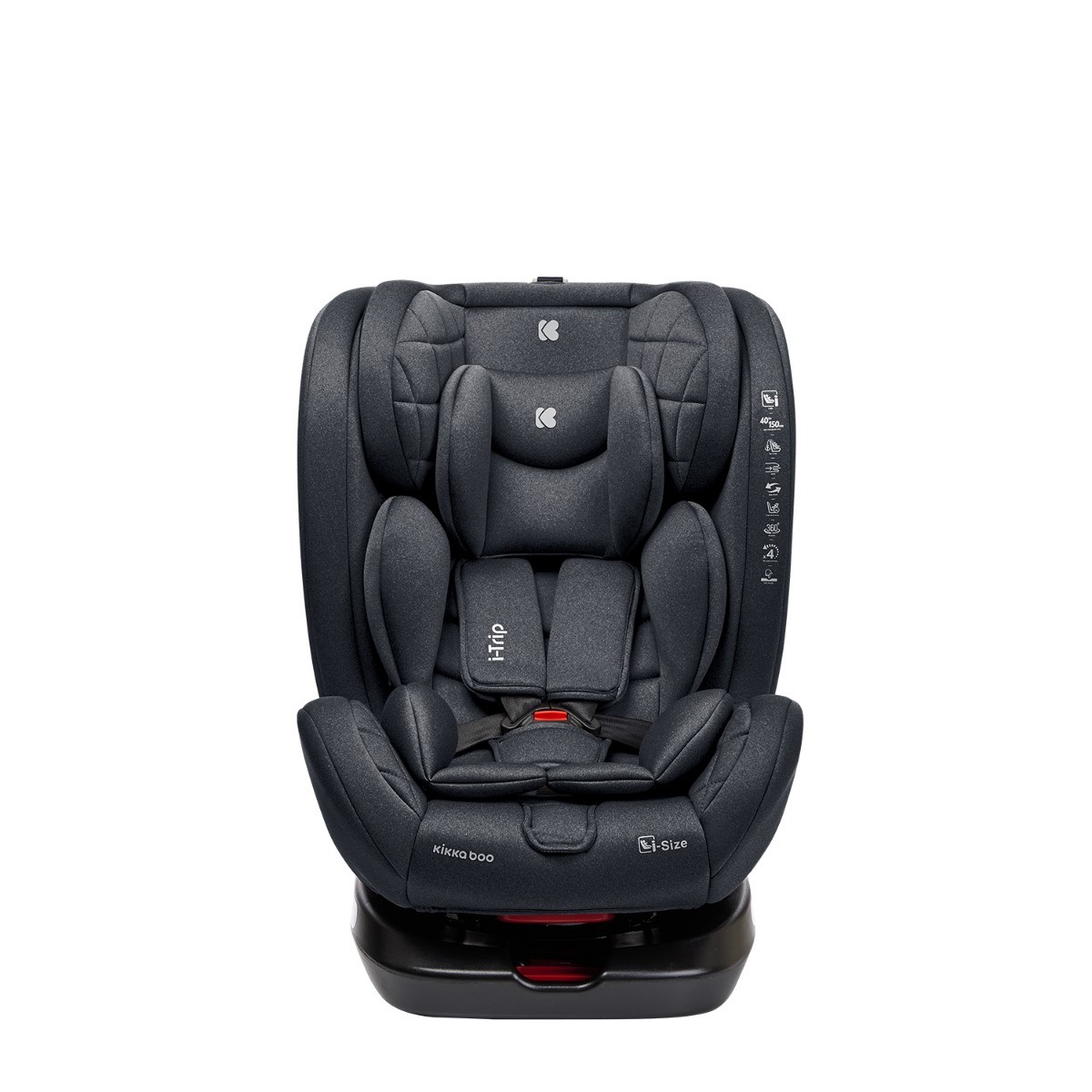 Kikka Boo Κάθισμα Αυτοκινήτου isofix  40 έως 150 cm i-Trip i-Size Grey