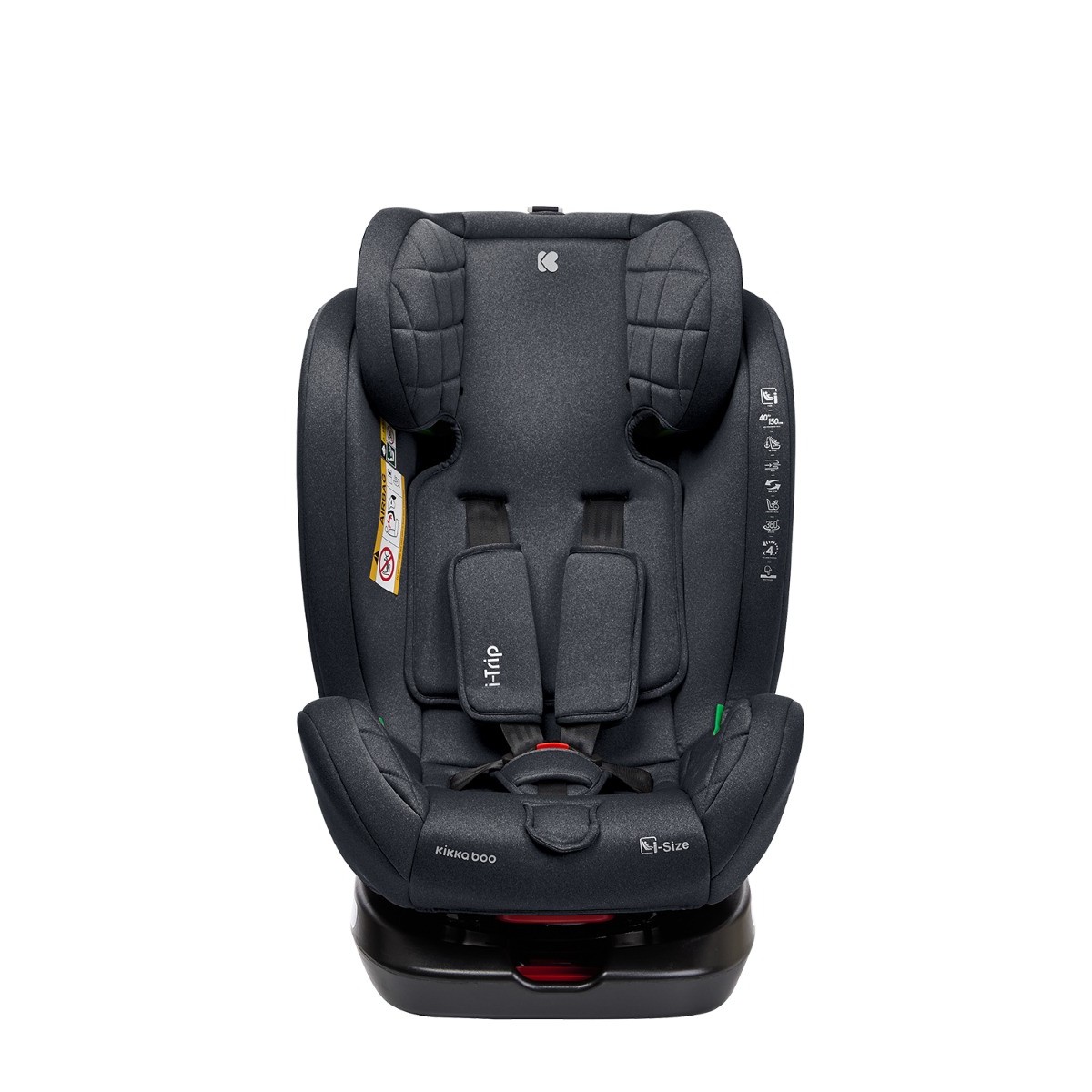 Kikka Boo Κάθισμα Αυτοκινήτου isofix  40 έως 150 cm i-Trip i-Size Grey