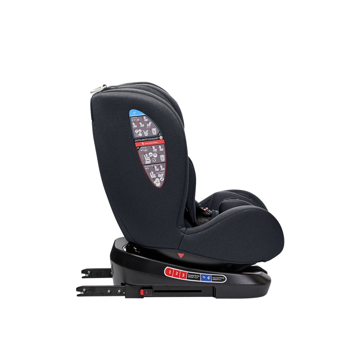 Kikka Boo Κάθισμα Αυτοκινήτου isofix  40 έως 150 cm i-Trip i-Size Grey