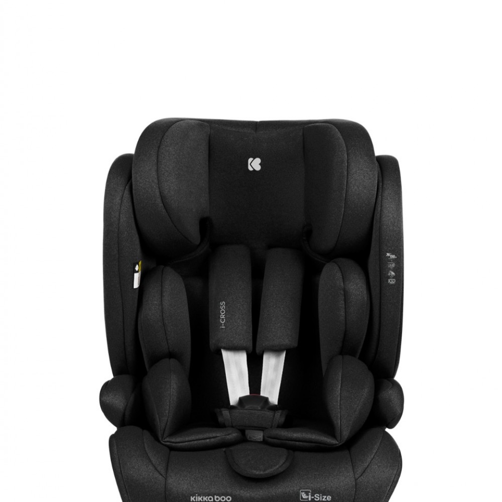 Κάθισμα αυτοκινήτου 76-150cm (9-36kg) i-Cross i-Size Black Kikkaboo