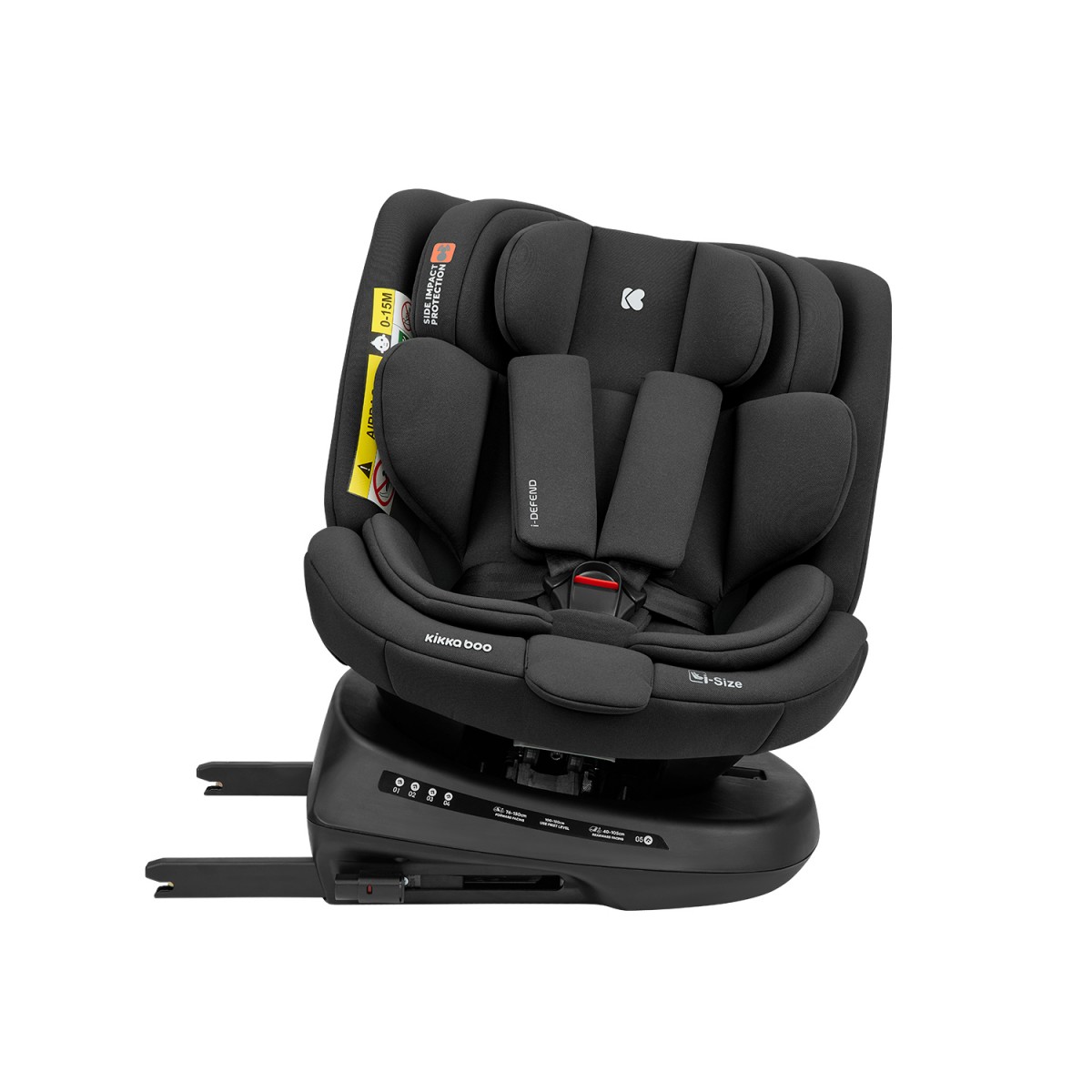 Κάθισμα Αυτοκινήτου i-Defend i-Size Isofix 40-150cm (0-36kg) 360° Kikka boo Black