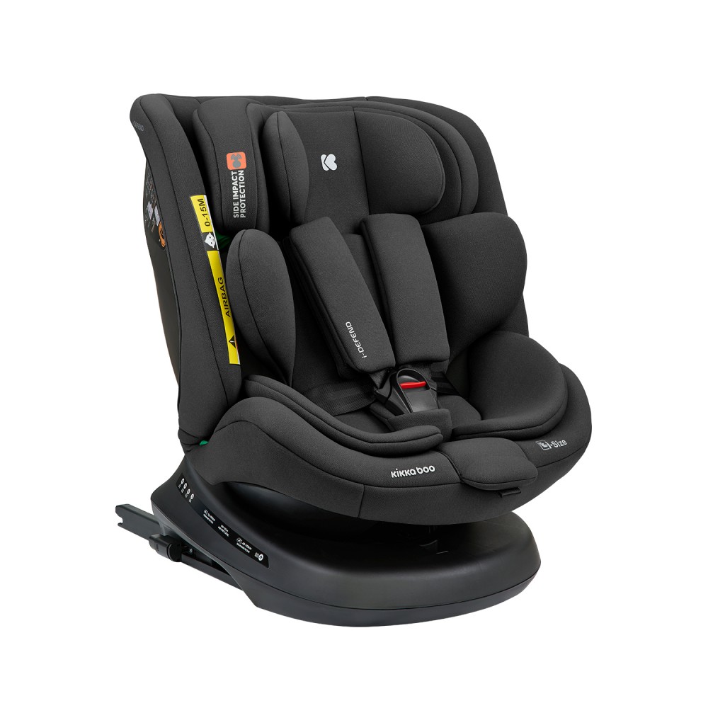 Κάθισμα Αυτοκινήτου i-Defend i-Size Isofix 40-150cm (0-36kg) 360° Kikka boo Black