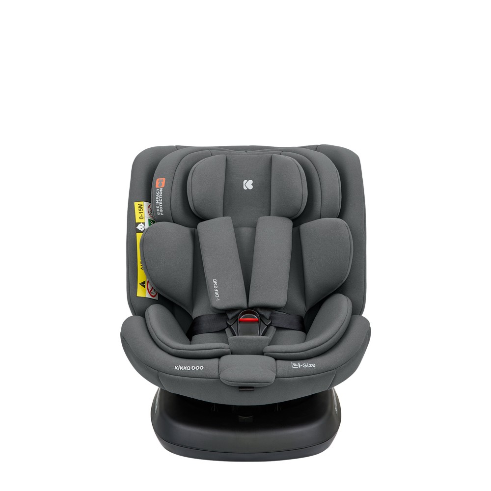 Κάθισμα Αυτοκινήτου i-Defend i-Size Isofix 40-150cm (0-36kg) 360° Kikka boo Grey