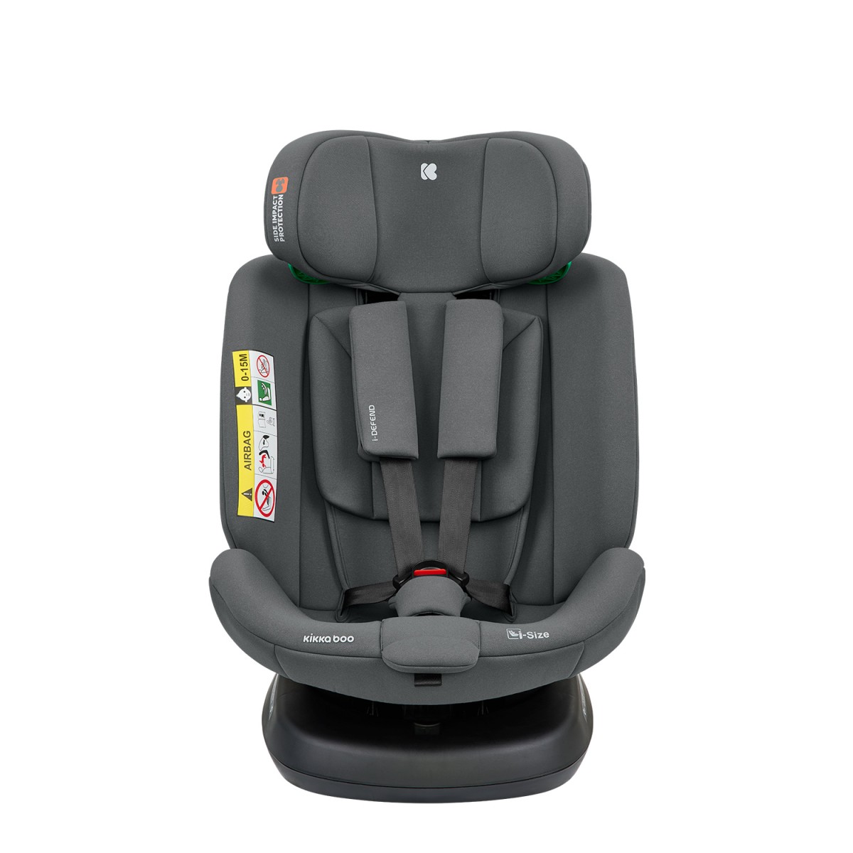Κάθισμα Αυτοκινήτου i-Defend i-Size Isofix 40-150cm (0-36kg) 360° Kikka boo Grey