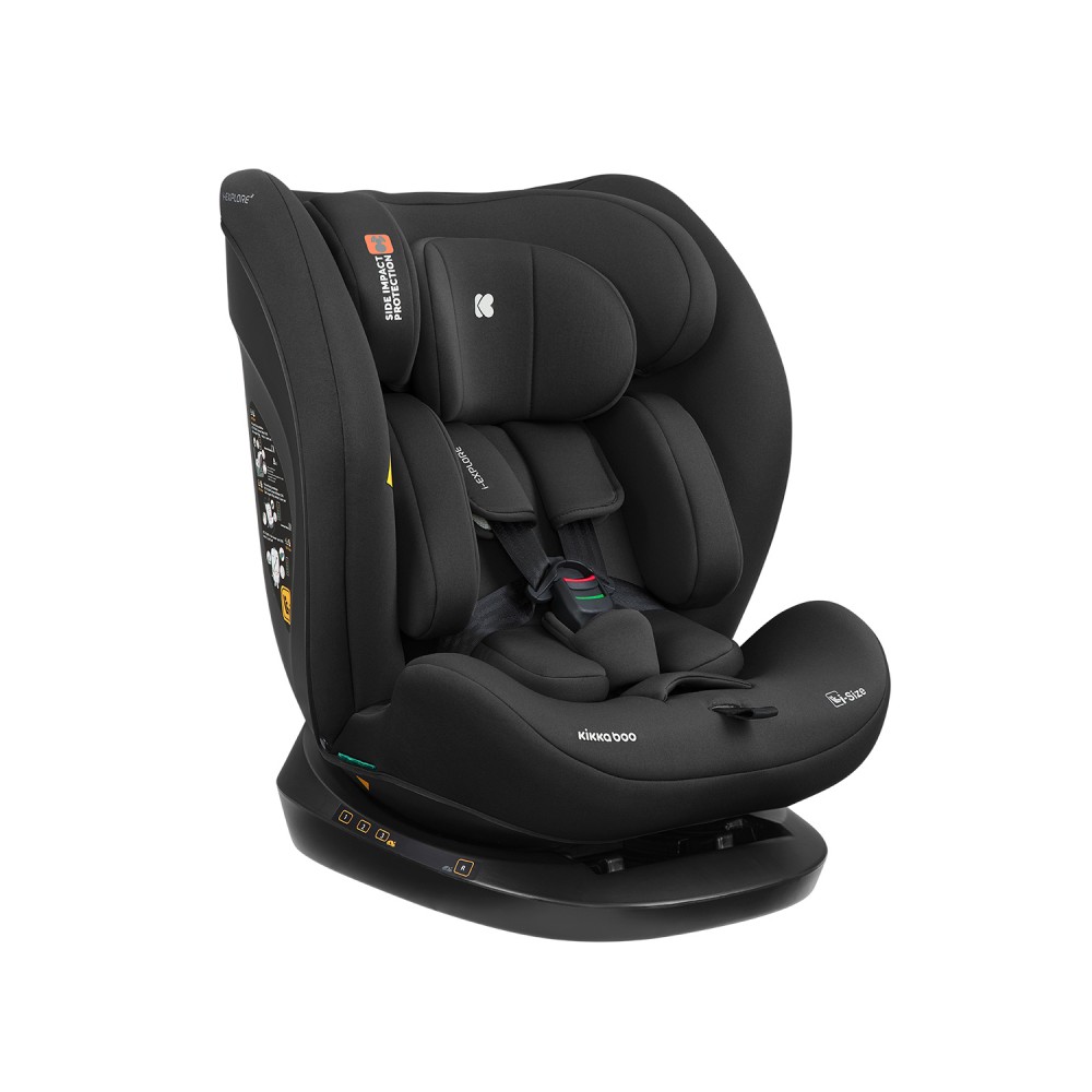 Kikka Boo - Car seat 40-150 cm i-Explore 2 i-SIZE Black 