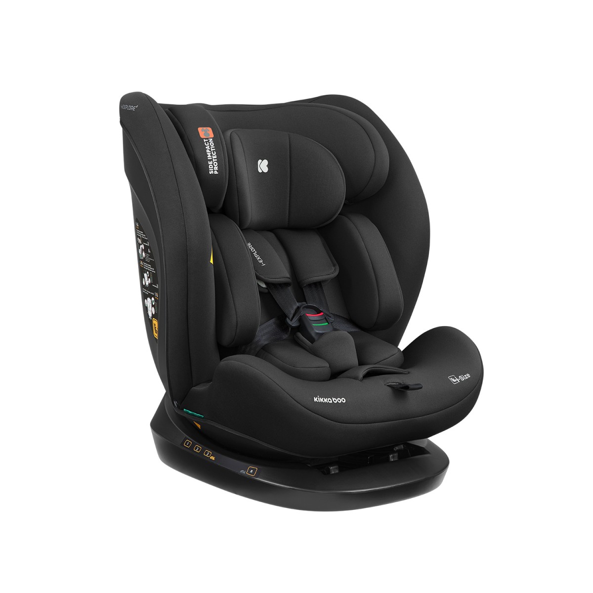 Kikka Boo - Car seat 40-150 cm i-Explore 2 i-SIZE Black