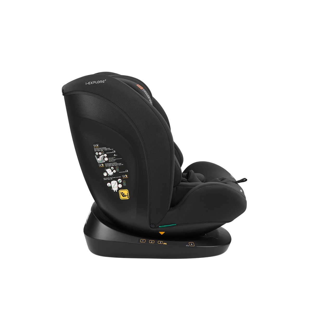 Kikka Boo - Car seat 40-150 cm i-Explore 2 i-SIZE Black