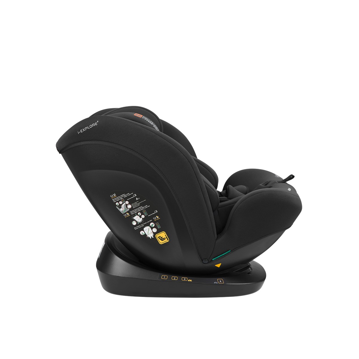 Kikka Boo - Car seat 40-150 cm i-Explore 2 i-SIZE Black