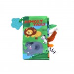 Εκπαιδευτικό Υφασμάτινο Βιβλίο για Μωρά με Μασητικό Jungly Tails Kikka boo