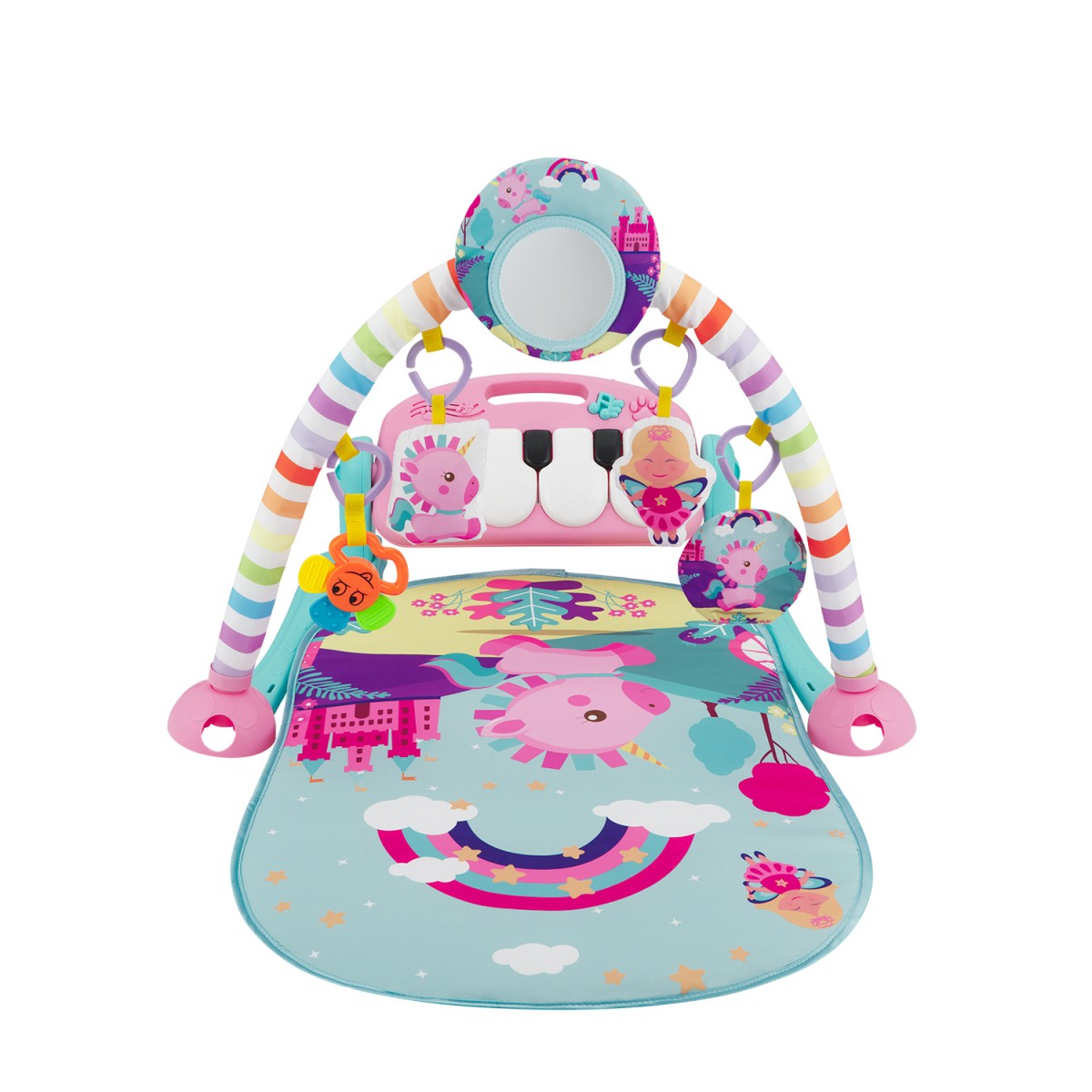 Βρεφικό Γυμναστήριο Kikka boo Piano Pink Rainbow