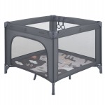 Παρκοκρέβατο Τετράγωνο Enjoy North America Grey 100x100cm Kikka boo