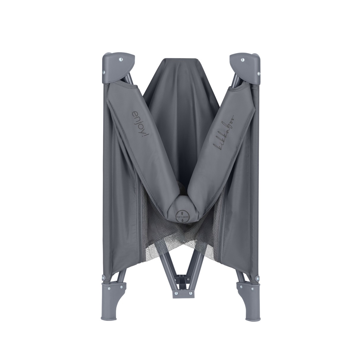 Παρκοκρέβατο Τετράγωνο Enjoy North America Grey 100x100cm Kikka boo