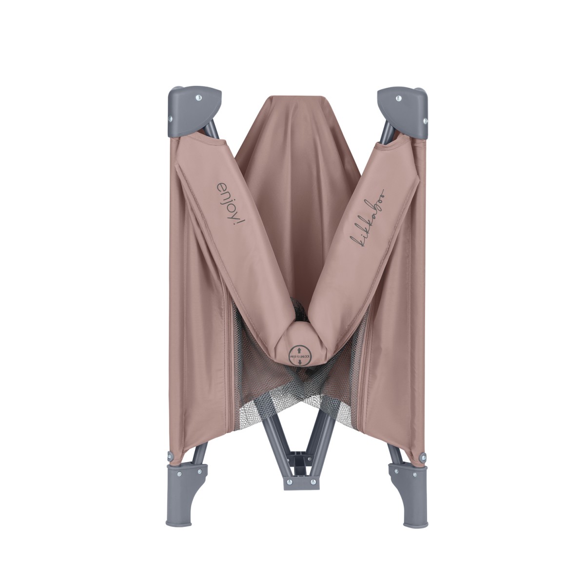 Παρκοκρέβατο Τετράγωνο Enjoy North America Pink 100x100cm Kikka boo