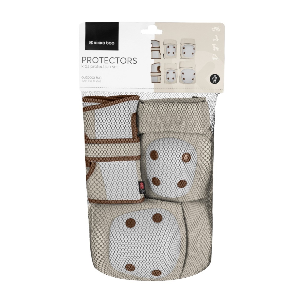 Σετ Επιγονατίδες Επιαγκωνίδες Kikka Boo Μπεζ