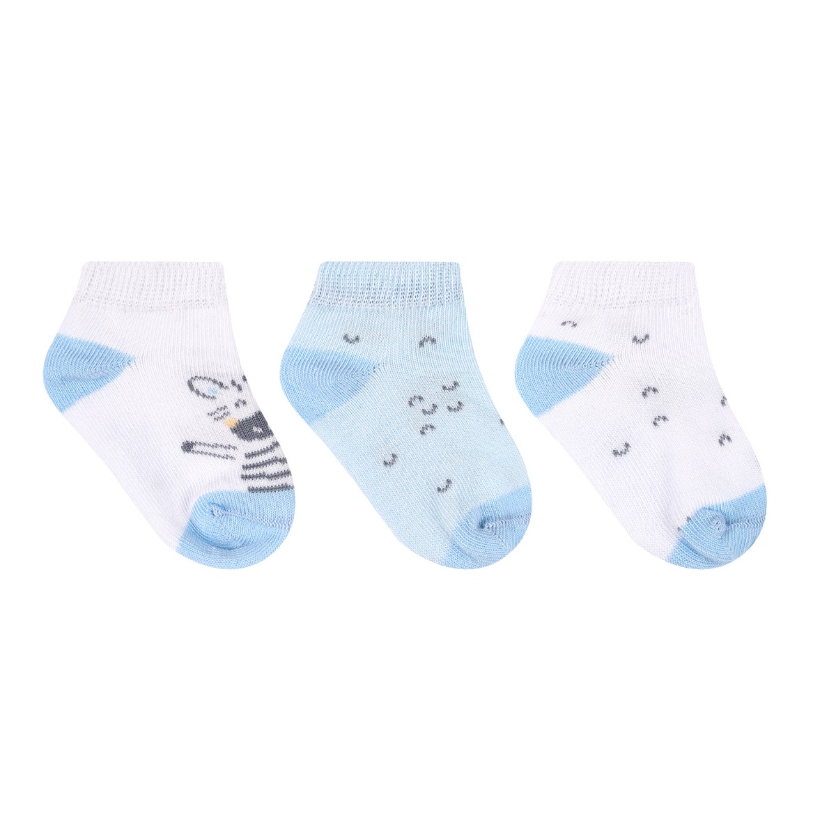 Βρεφικές καλοκαιρινές κάλτσες Stripy Friends  0–6 μηνών