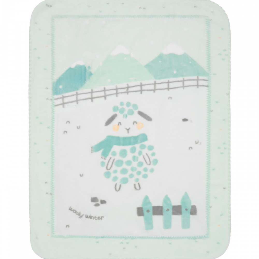 Kikka Boo Κουβέρτα Αγκαλιάς βελουτέ Sleepy Sheep  80×110εκ.
