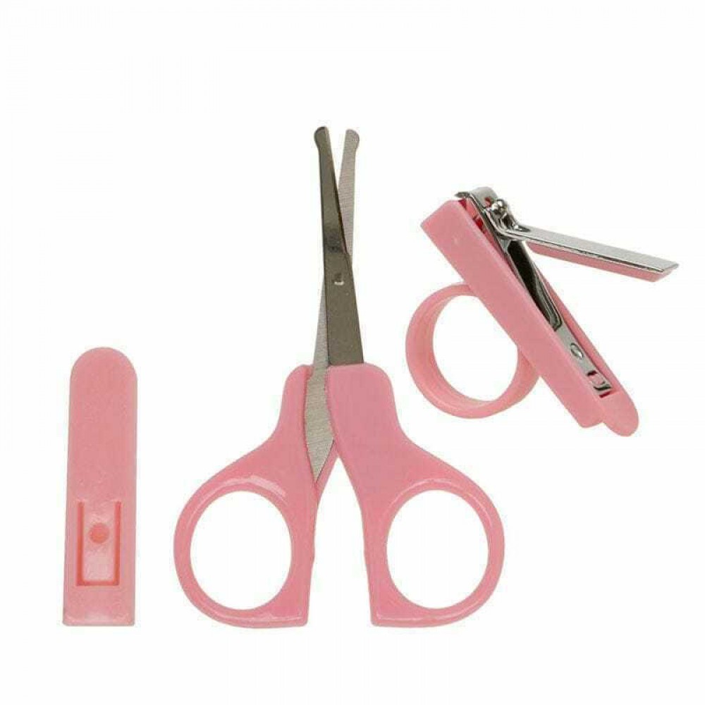 Σετ Ψαλιδάκι Ασφαλείας Νυχοκόπτης Ροζ  0+Μ