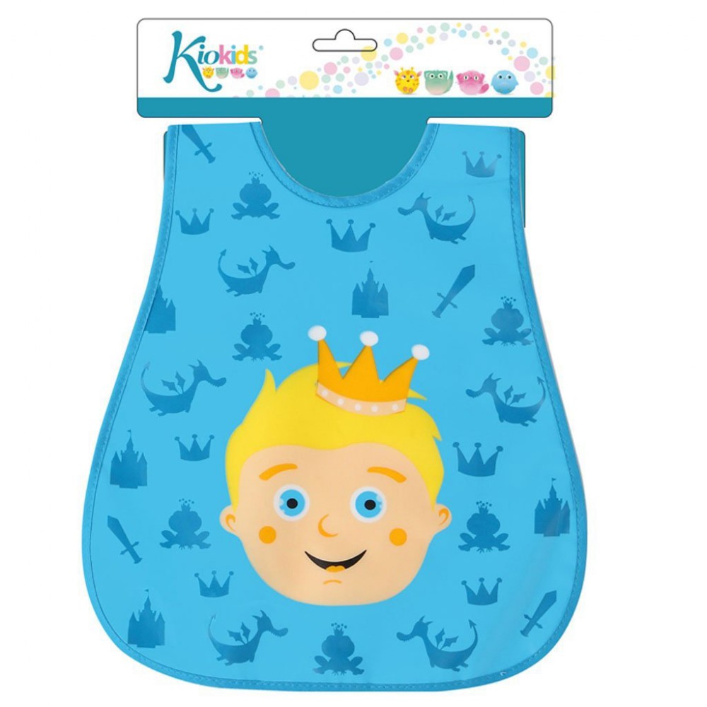  Mεγάλη σαλιάρα αδιάβροχη με βελκρο - PRINCE 4m+ kiokids