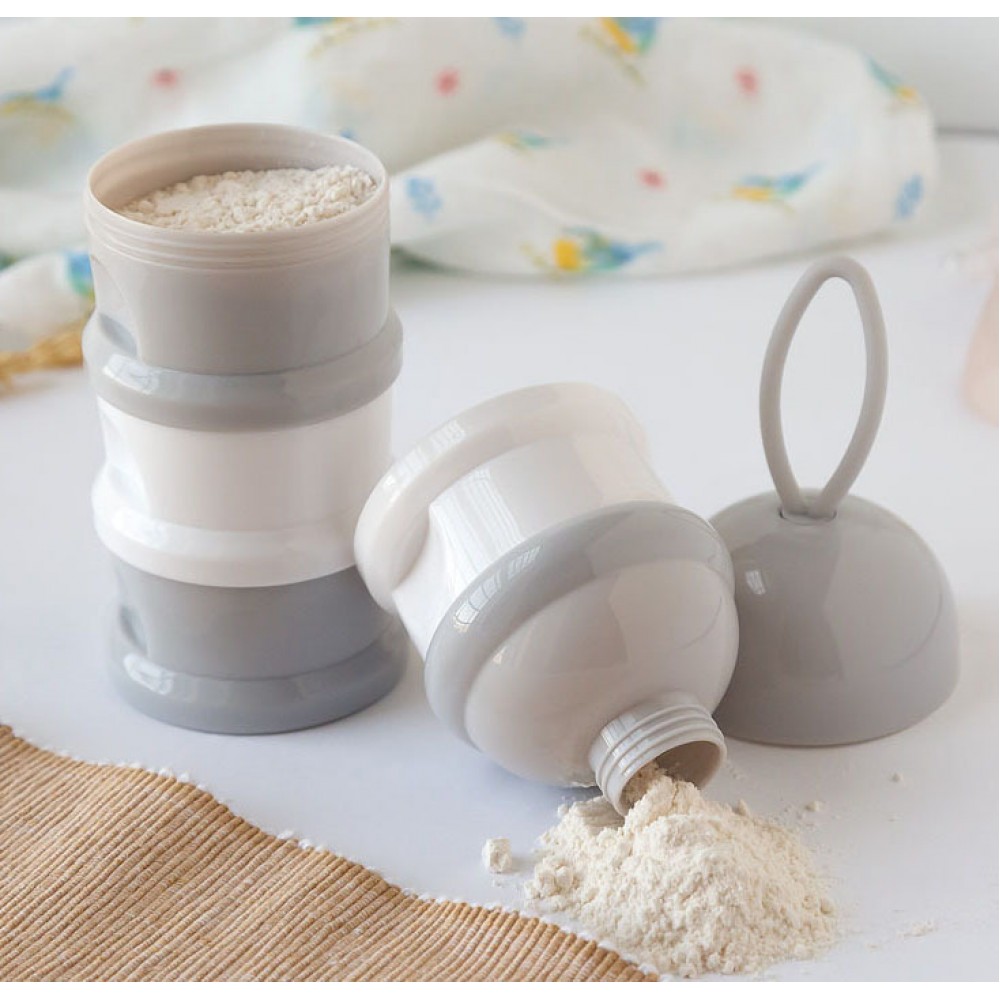 Δοσομετρητής Kiokids σκόνης γάλακτος 4 θέσεων Γκρι | 340ml. 