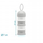 Δοσομετρητής Kiokids σκόνης γάλακτος 4 θέσεων Γκρι | 340ml.