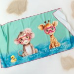 Πετσέτα Παραλίας Microfiber Safari Fun Fuchsia 75x150εκ. Πετσέτα Παραλίας Microfiber Safari Fun Fuchsia 75x150εκ.
