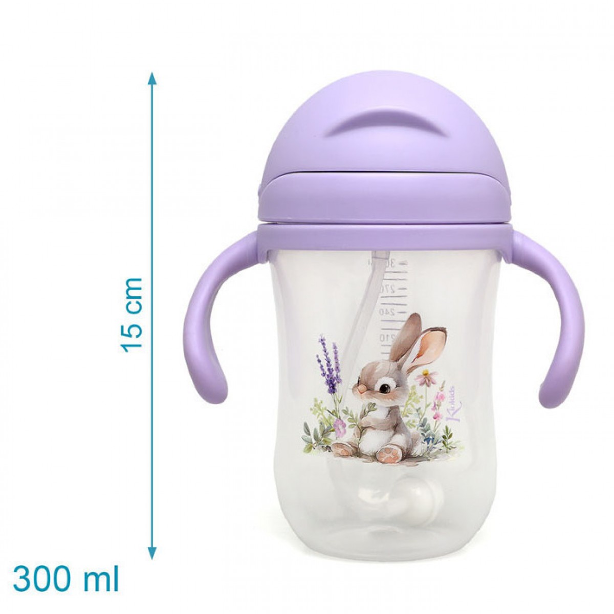 Παγούρι με Λαβές Lavender Bunny 300ml.6M+ Παγούρι με Λαβές Lavender Bunny 300ml.6M+
