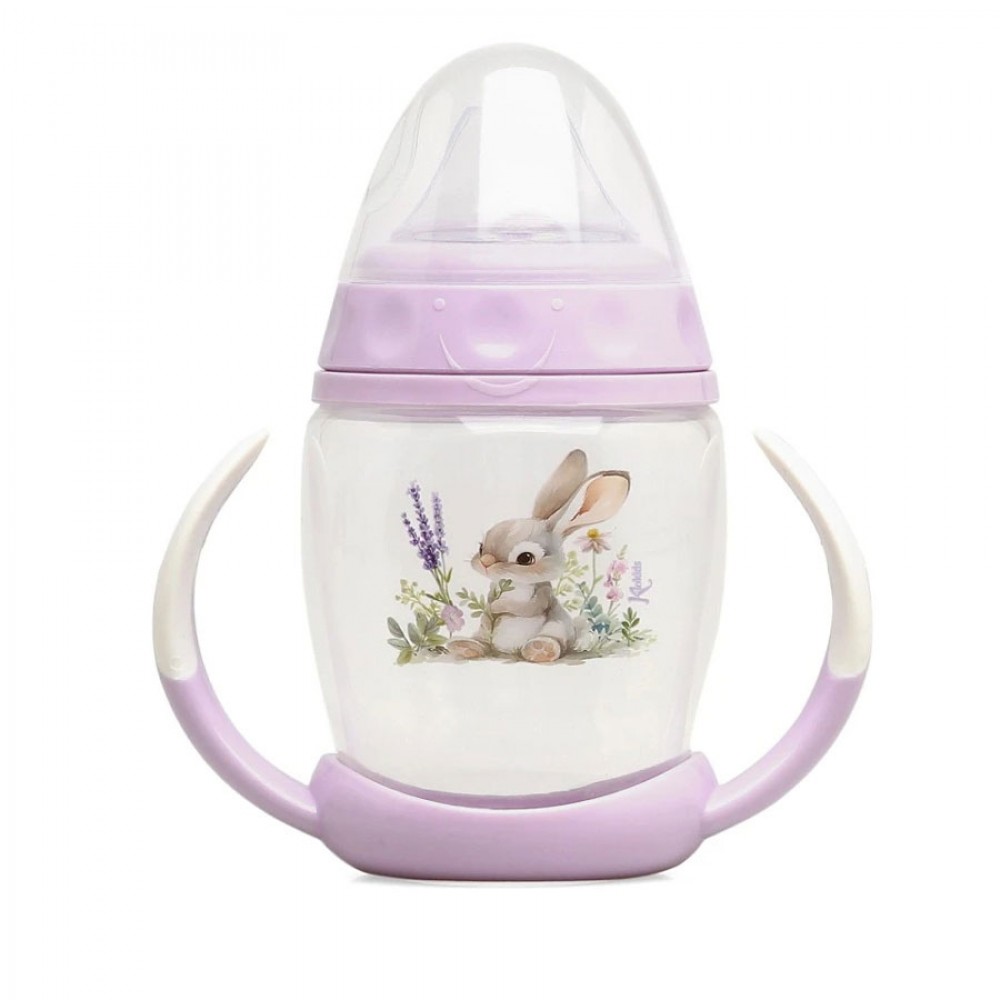 Εκπαιδευτικό Ποτηράκι Lavender Bunny 1ο Βήμα 270ml 6+Μ