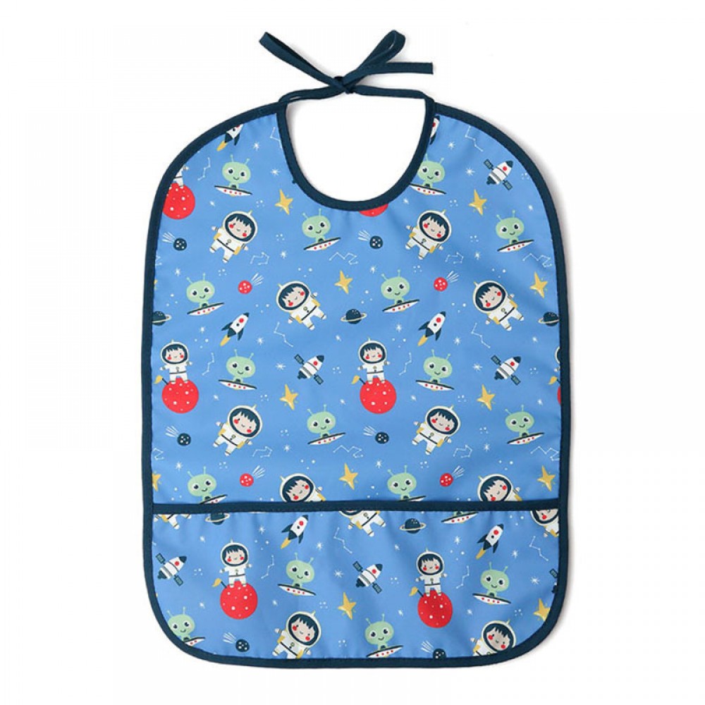 Σαλιάρα Με Κορδόνια Για 4+ Μηνών Blue Kiokids Back To School