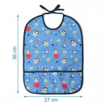 Σαλιάρα Με Κορδόνια Για 4+ Μηνών Blue Kiokids Back To School