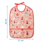 Σαλιάρα Με Κορδόνια Για 4+ Μηνών Tales Ροζ Kiokids Back To School