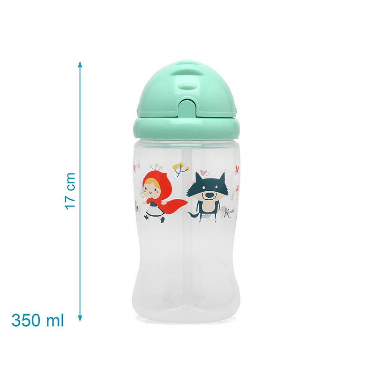 Παγούρι Νερού Κοκκινοσκουφίτσα 350ml. 6m+ Kiokids Παγούρι Νερού Κοκκινοσκουφίτσα 350ml. 6m+ Kiokids