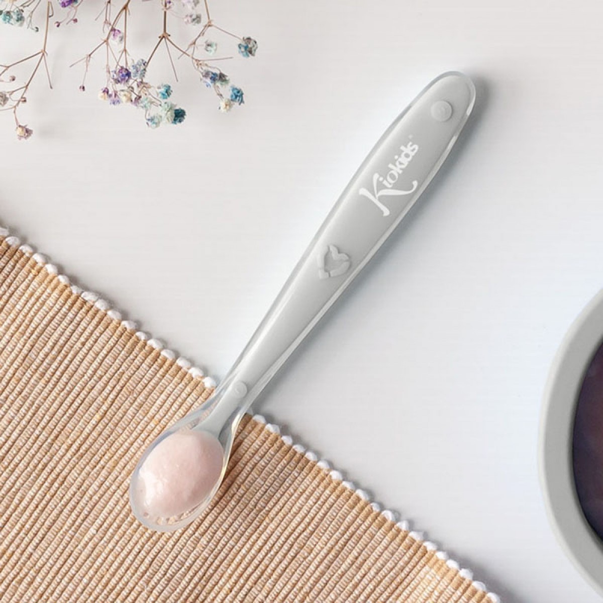 Κουταλάκι Σιλικόνης Βήμα 1ο Γκρι 6Μ+.