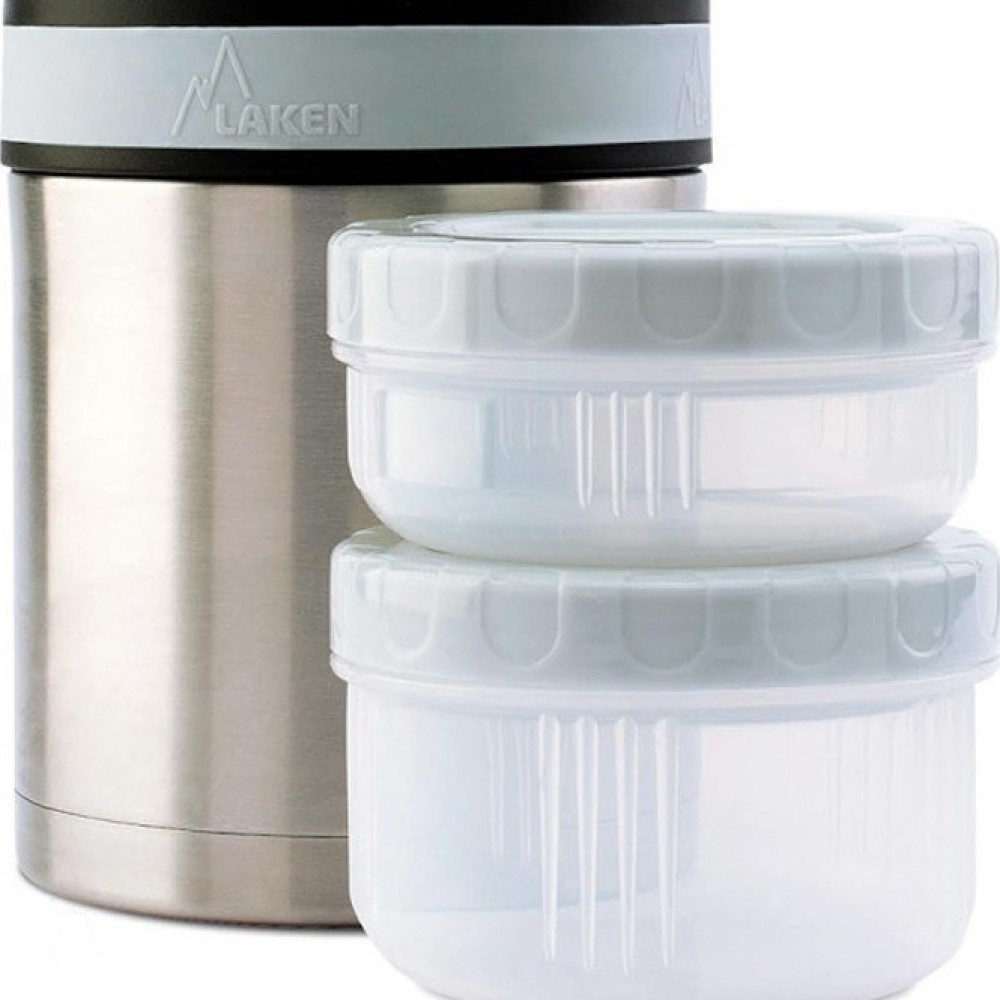 Θερμός Φαγητού 1L με 2 Δοχεία Φαγητού