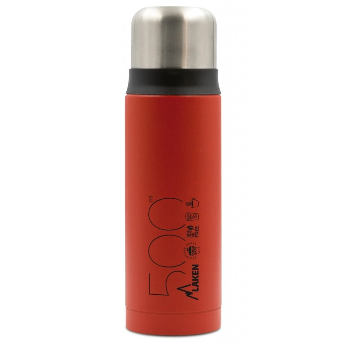 Laken Θερμός Υγρών από Ανοξείδωτο Ατσάλι Χρώμα Red 500ml. Laken Θερμός Υγρών από Ανοξείδωτο Ατσάλι Χρώμα Red 500ml.