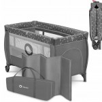 Lionelo Stefi Plus Παρκοκρέβατο 2 Επιπέδων Gray White