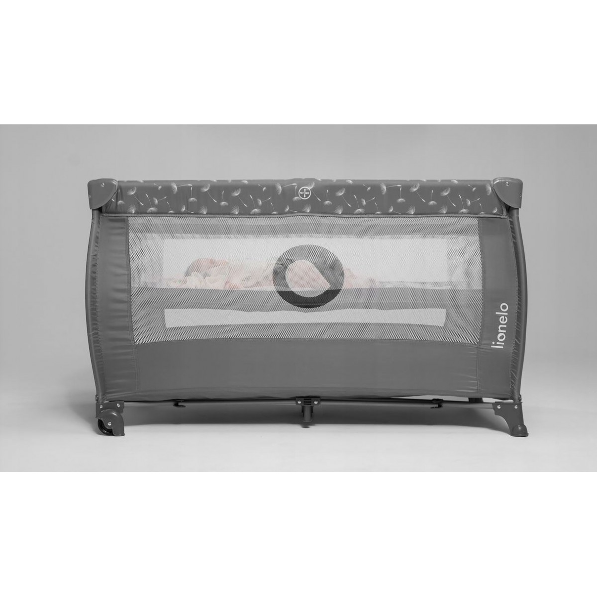 Lionelo Stefi Plus Παρκοκρέβατο 2 Επιπέδων Gray White