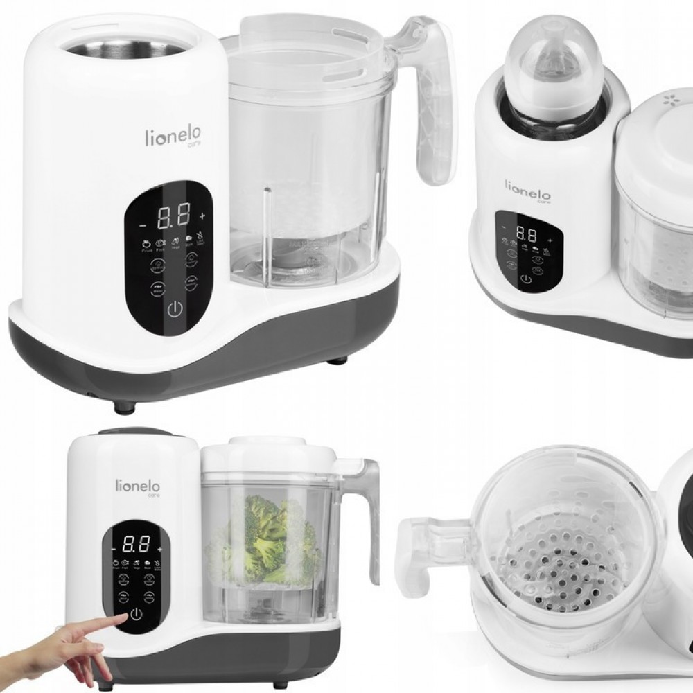 Lionelo BabyMenu Πολυλειτουργικό Robot 5 σε 1 Ατμομάγειρας /Αναδευτήρας /Απόψυξη /Θερμαντήρας /Αποστείρωση