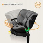 Lionelo Harmony i-Size κάθισμα αυτοκινήτου 40-150 cm isofix Black Carbon Bamboo Buckle Alarm – συναγερμός ενσωματωμένος